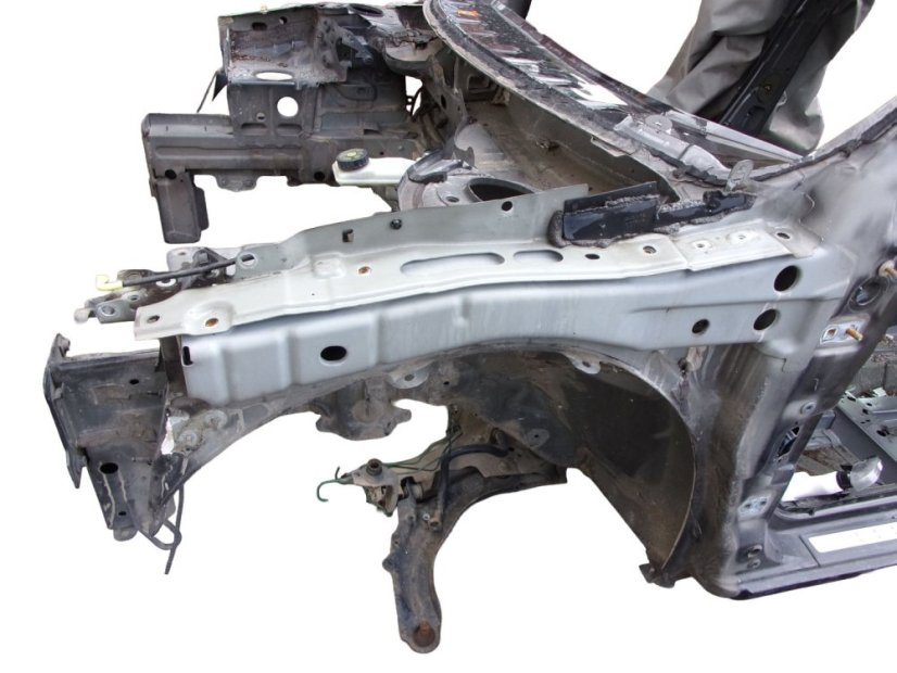 8200268139 Plast pod levý přední blatník - držák blatníku Renault Megane II, včetně tyčky na zajištění kapoty
