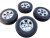 Letní obutá sada alu kol originál Kia Sorento 7x16 ET45 - 5x139,7x95 - pneu 225/75/16 104H HANKOOK Dynapro HP2