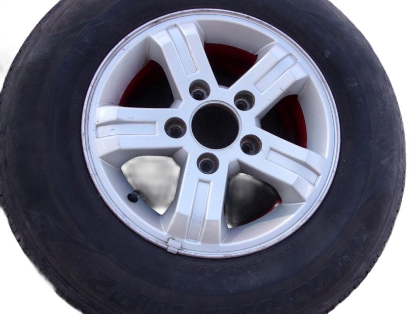 Letná obutá sada alu kolies originál Kia Sorento 7x16 5x139,7x95 - 225/75/16 104H HANKOOK Dynapro HP2