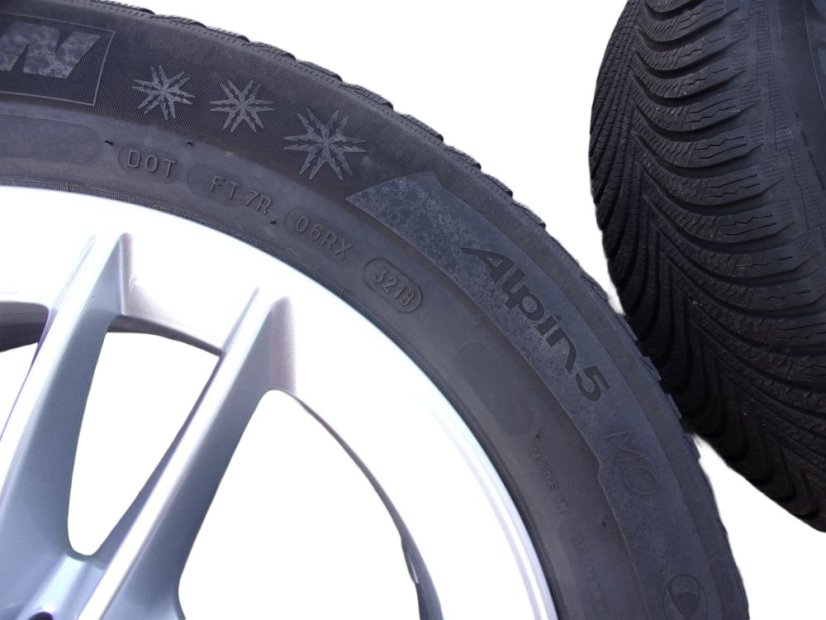 Mercedes-Benz winter tire set, 6.5x16 ET44 wheels 5x112x66.5, tires 205/60/16 92H MICHELIN Alpin 5