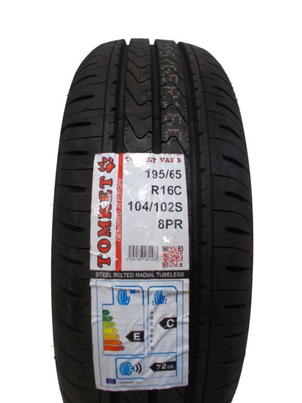 Summer truck tire 195/65/16C 104S TOMKET Van 3 8PR