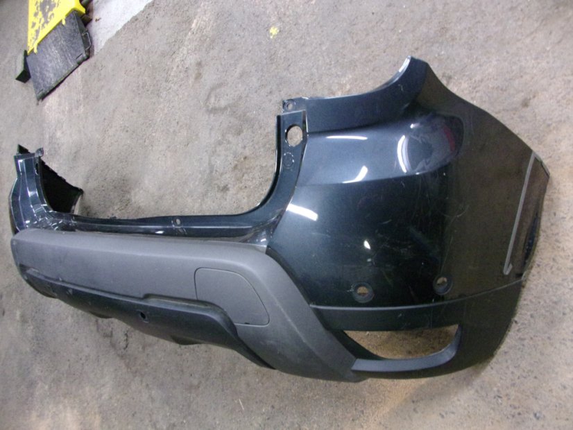 850222027R Rear bumper Dacia Duster II, with sensor holes, including strip, gray metallic