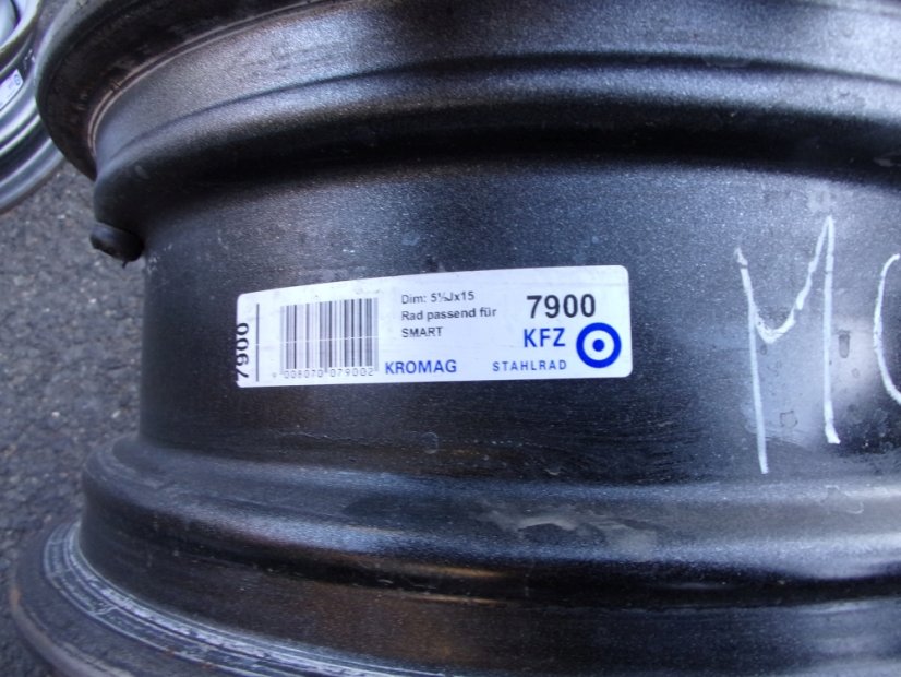 Plechové disky Smart Fortwo 15" - 3x112x57 (dvojmontáž)
