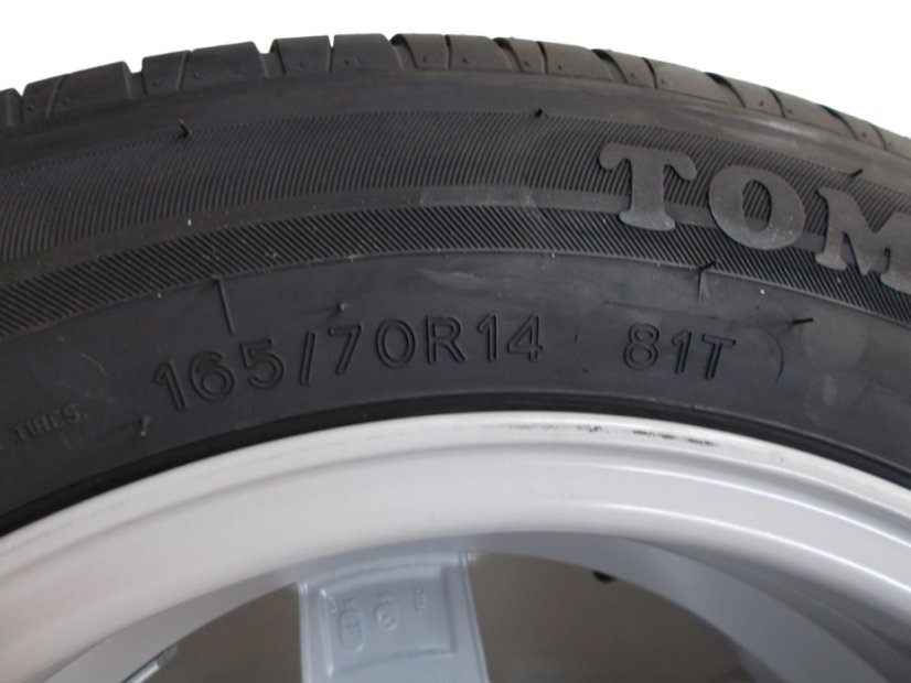 Summer tire set Seat/Skoda/Volkswagen, wheels 6x14 ET38 5x100x70, tires 165/70/14 81T TOMKET Eco 3