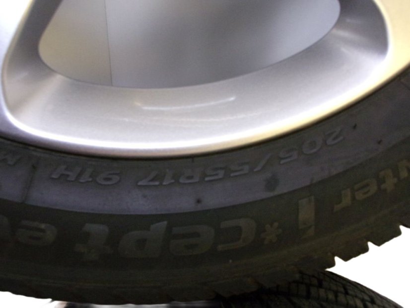 Mercedes-Benz winter tire set, wheels 6.5x17 ET44 5x112x66.5, tires 205/55/17 91H HANKOOK i*cept WinterEvo 2