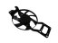 8200098036 Cooling fan Renault Clio II, Thalia I 1.2i