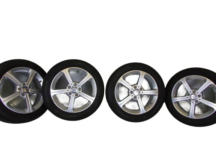 Mercedes-Benz winter tire set, wheels 6.5x17 ET44 5x112x66.5, tires 205/55/17 91H HANKOOK i*cept WinterEvo 2