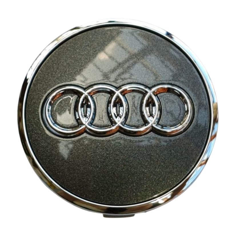 8W0601170 Audi Alloy wheel center cap, dark gray