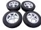 Winter tire set Mitsubishi, wheels 6.5x16 ET50 5x114.3x67, tires 215/70/16 100T KUMHO