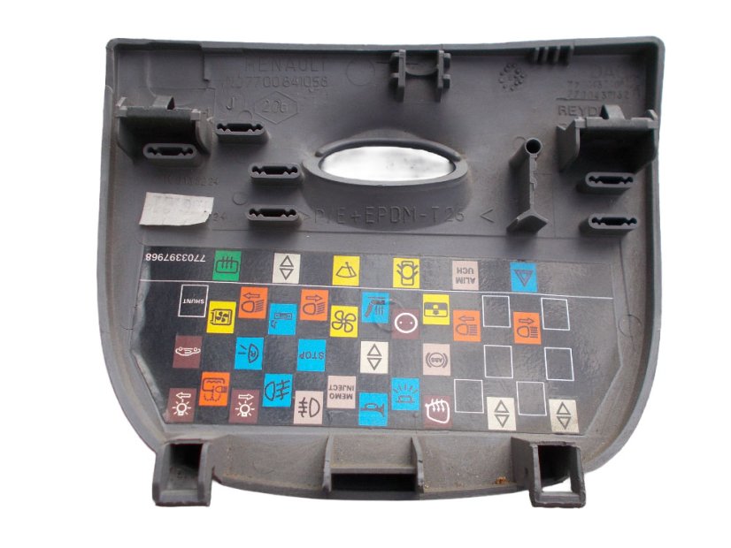7700841058, 7703397968 Fuse cover in the dashboard Renault Megane I, Scenic I