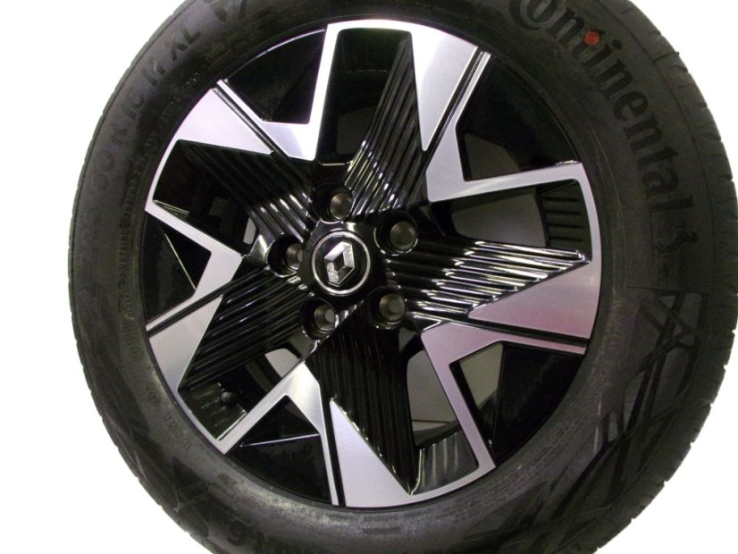 Letní obutá sada alu kol Renault, Nissan 6x16 ET38 - 5x114,3x66, pneu 205/60/16 96H CONTINENTAL EcoContact 6 XL