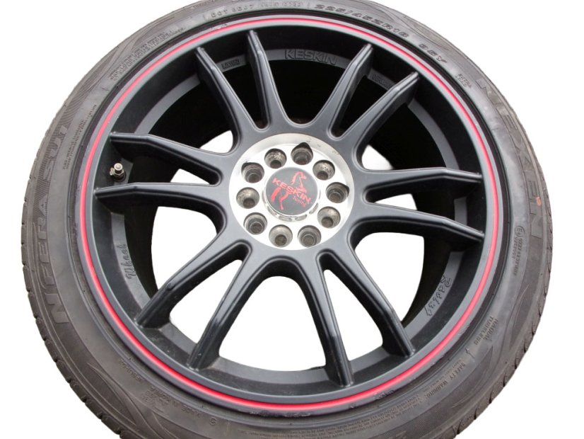 Summer set of Keskin Tuning alloy wheels - double spacing 8x18 ET45 5x114.3x72.5 - 5x108x72.5 tires 225/45/18 95Y XL NEXEN N Fera SU1