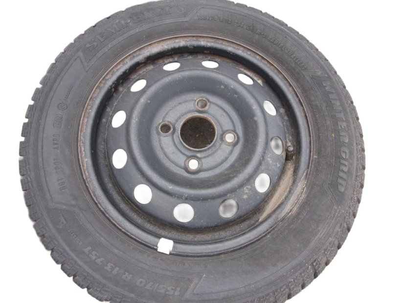 Suzuki winter tire set, 4x13 ET46 4x100x54 rims, 155/70/13 75T SEMPERIT tires