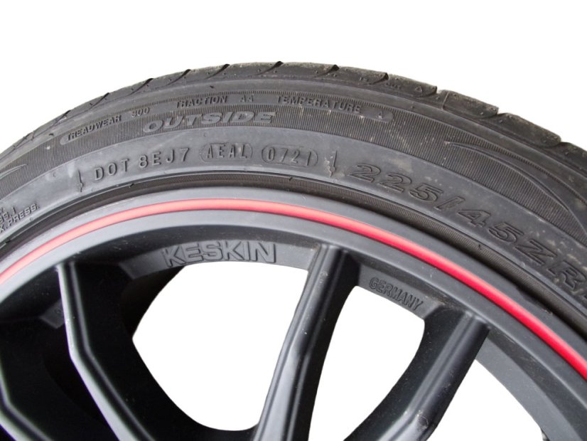 Summer set of Keskin Tuning alloy wheels - double spacing 8x18 ET45 5x114.3x72.5 - 5x108x72.5 tires 225/45/18 95Y XL NEXEN N Fera SU1