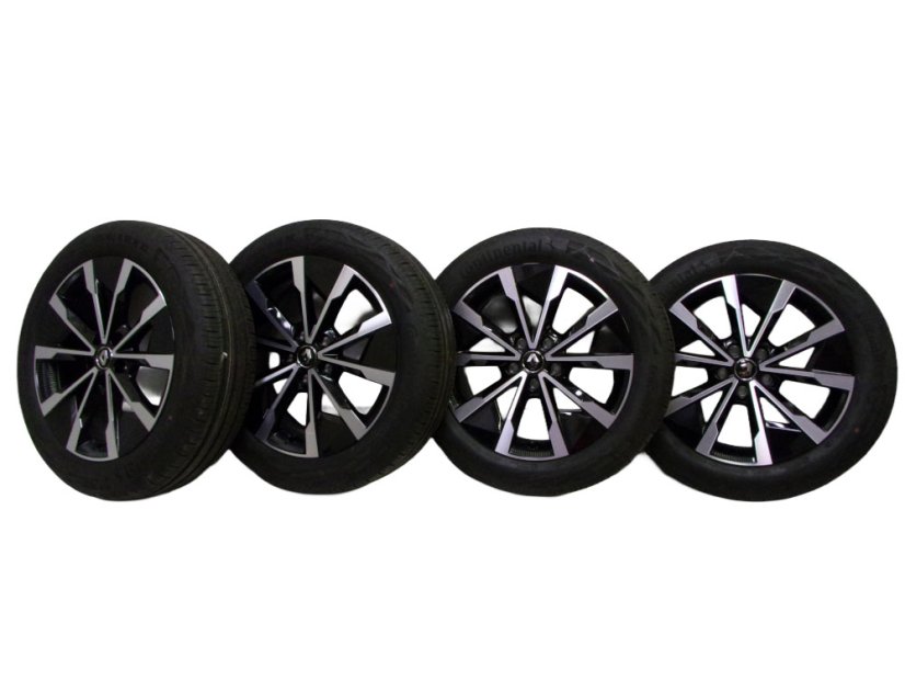Summer tire set Renault, wheels 6.5x18 ET38 5x114.3x66, tires 195/60/18 96H CONTINENTAL