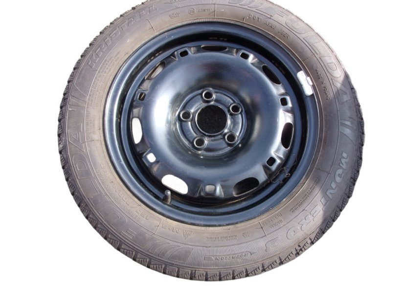 Skoda Fabia spare wheel, 5x14 ET35 5x100x57 rim, 165/70/14 81T FULDA Kristall tires