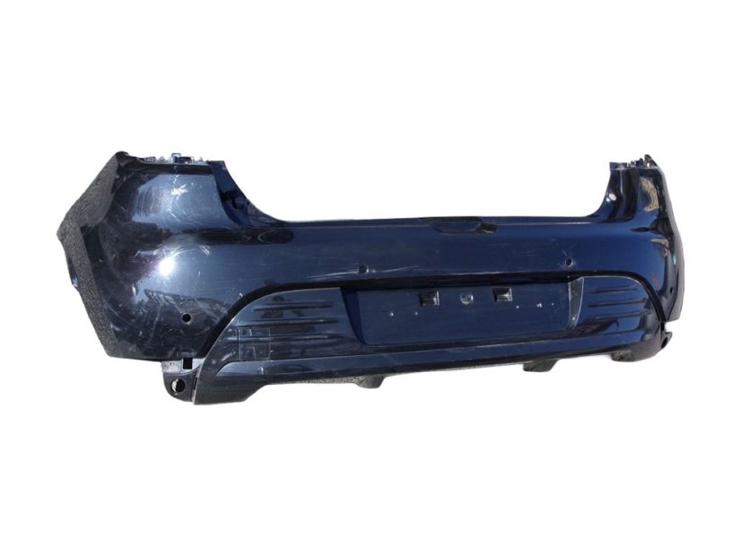 850225639R Rear bumper Renault Clio IV, black, with sensor holes