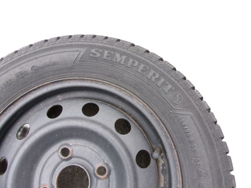 Suzuki winter tire set, 4x13 ET46 4x100x54 rims, 155/70/13 75T SEMPERIT tires