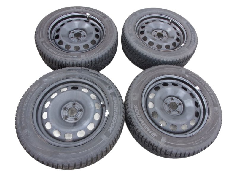 Winter tire set of Volkswagen 6x16 ET35, 5x100x57 2Q0601027H/AB - 195/60/16 89H HANKOOK Winter i*cept RS2