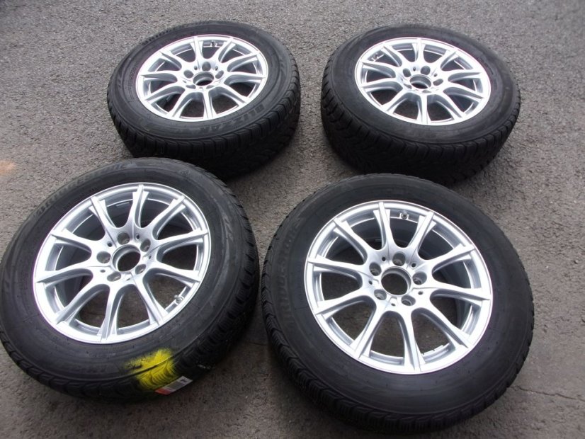 Winter tire set Mercedes-Benz 6.5x16 ET38, 5x112x66.5 A2054012400 - 205/60/16 92H Bridgestone Blizzak LM32