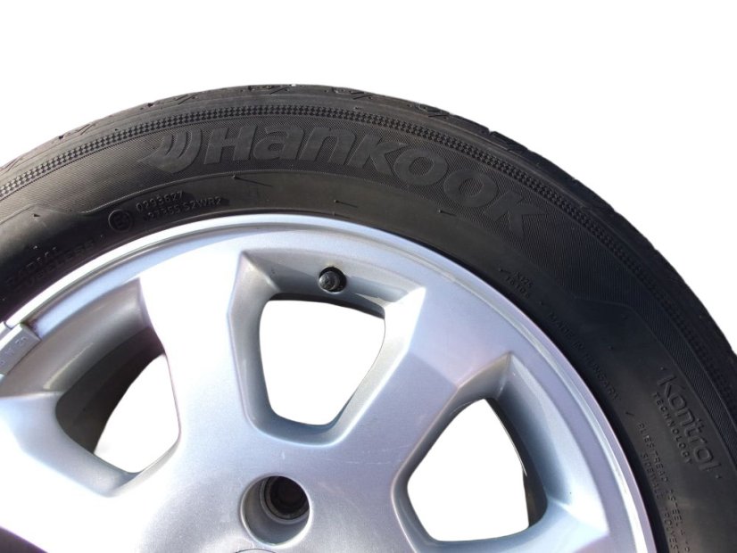 Summer tire set Opel, wheels 6x15 ET49 4x100x56.5, tires 195/60/15 88V HANKOOK