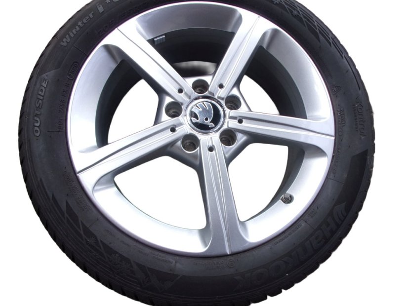 Mercedes-Benz winter tire set, wheels 6.5x17 ET44 5x112x66.5, tires 205/55/17 91H HANKOOK