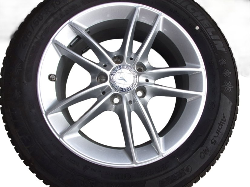 Winter tire set Mercedes-Benz alloy wheel 6.5x16 ET44 5x112x66.5 A1774010100 - 205/60/16 92H MICHELIN Alpin 5