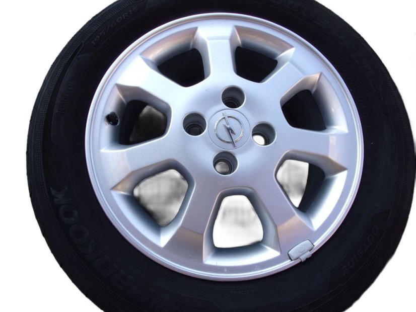 Summer tire set Opel, wheels 6x15 ET49 4x100x56.5, tires 195/60/15 88V HANKOOK