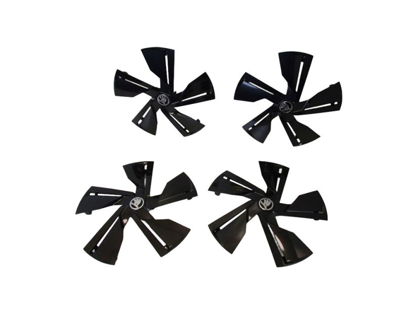 3V0.601.169 Alloy wheel covers type "Aero" original Škoda - set of 4 pieces