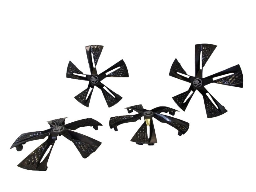 57A.601.169H Alloy wheel covers type "Aero" original Škoda Karoq - set of 4 pieces