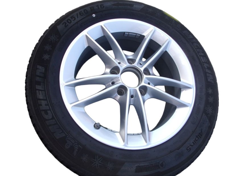 Mercedes-Benz winter tire set, 6.5x16 ET44 wheels 5x112x66.5, tires 205/60/16 92H MICHELIN Alpin 5