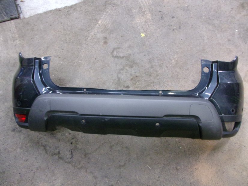 850222027R Rear bumper Dacia Duster II, with sensor holes, including strip, gray metallic