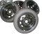 Letní obutá sada plechových disků BMW, plechové disky 6,5x16 ET33 5x120x72,5, pneu 195/55/16 87V MICHELIN