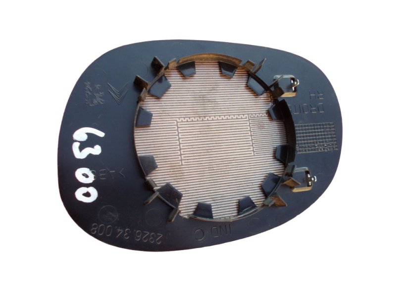 Right rearview mirror glass Peugeot 206