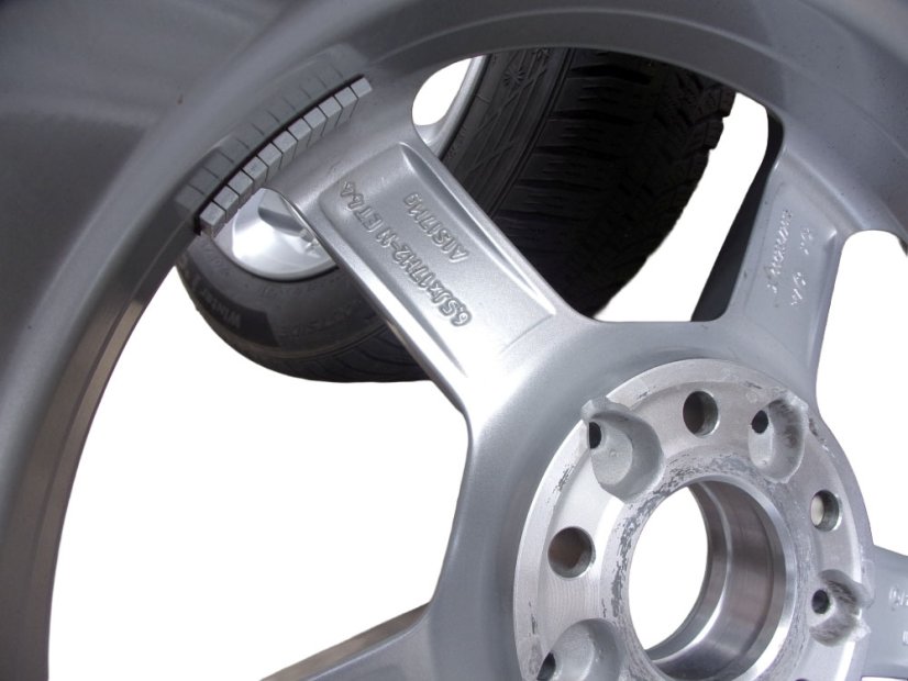 Mercedes-Benz winter tire set, wheels 6.5x17 ET44 5x112x66.5, tires 205/55/17 91H HANKOOK