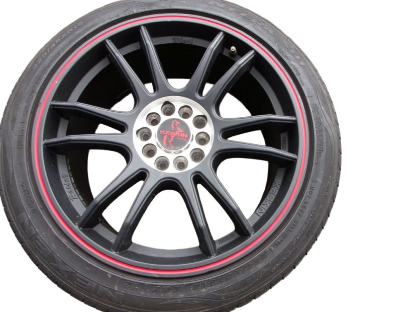 Summer set of Keskin Tuning alloy wheels - double spacing 8x18 ET45 5x114.3x72.5 - 5x108x72.5 tires 225/45/18 95Y XL NEXEN N Fera SU1