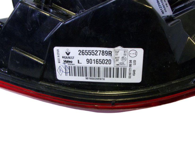 265552789R Levé zadní světlo Renault Kadjar