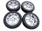 Mercedes-Benz tire set - dual mounting, wheels 5x15 ET32 + 5.5x15 ET42 4x100x60, tires 165/65/15 DUNLOP winter + 185/60/15 DUNLOP summer