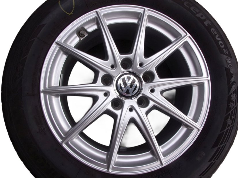 Winter tire set Mercedes-Benz alloy wheels 6.5x16 ET44, 5x112x66.5 A1774011100 - 205/60/16 92H HANKOOK Winter i*cept Evo 2