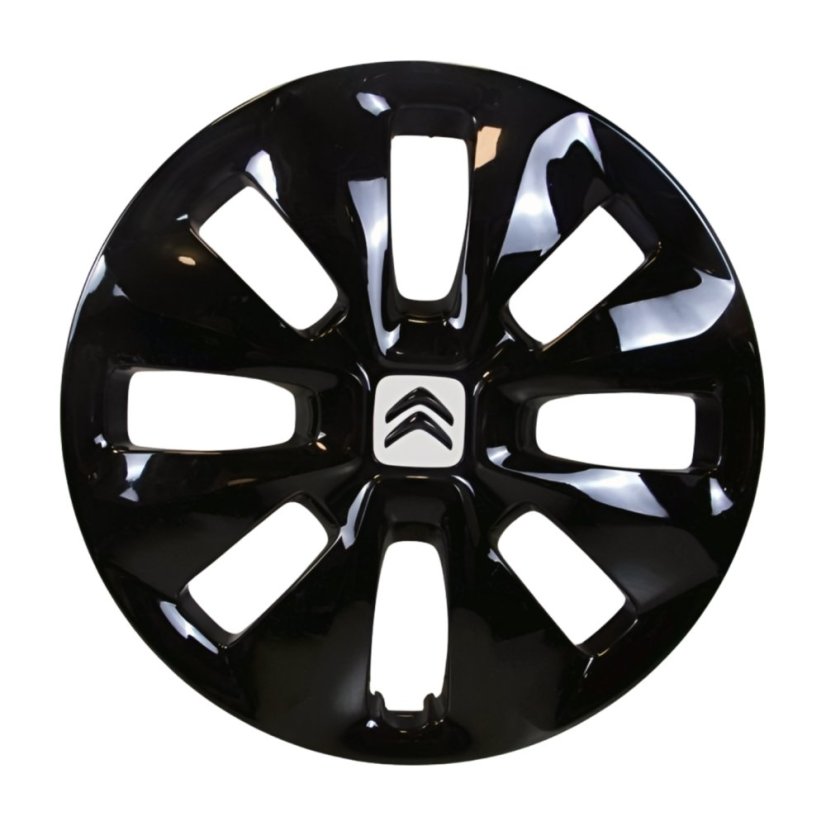 Black hubcaps 15" original Citroën - set of 4 pcs
