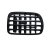 Grille de sortie de chauffage central droite 223867 pour Renault Megane I, Scenic I (1999-2003), noire