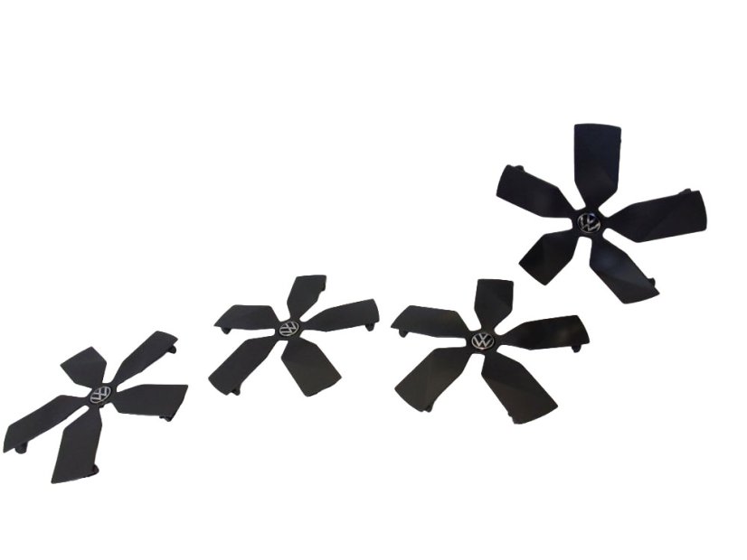 3J0601169 Alloy wheel covers type "Aero" original Volkswagen Passat B9 - set of 4 pieces