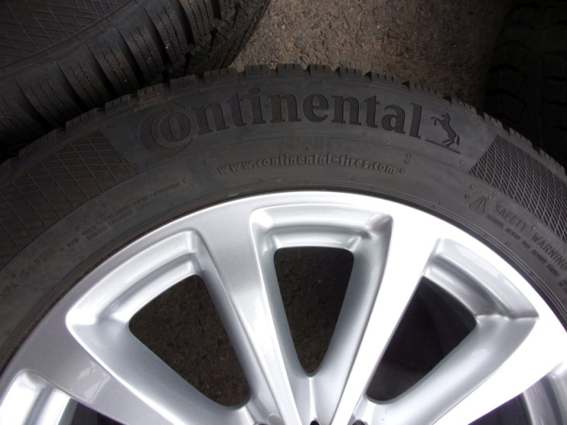 Mercedes-Benz winter tire set, wheels 7.5x17 ET40 5x112x66.5 A2134011300, tires 225/55/17 97H CONTINENTAL ContiWinterContact TS830P