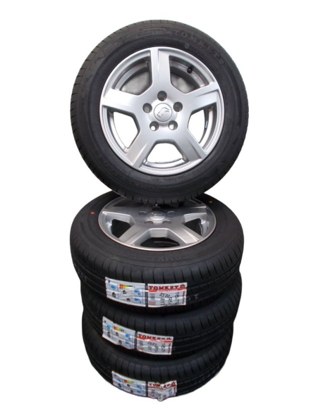 Summer tire set Seat/Skoda/Volkswagen, wheels 6x14 ET38 5x100x70, tires 165/70/14 81T TOMKET Eco 3