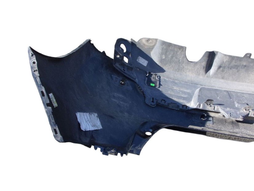 850225639R Rear bumper Renault Clio IV, black, with sensor holes