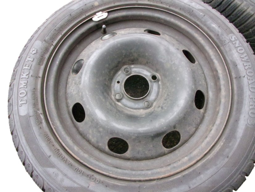 Winter set of steel wheels Citroen, Peugeot 6x16 ET27 4x108x65 - tires 205x55x16 2x TOMKET and 2x HANKOOK
