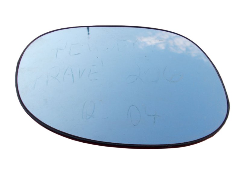 Right rearview mirror glass Peugeot 206