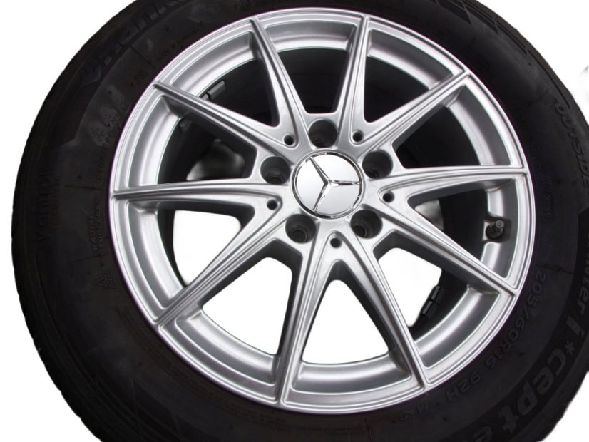 Winter tire set Mercedes-Benz alloy wheels 6.5x16 ET44, 5x112x66.5 A1774011100 - 205/60/16 92H HANKOOK Winter i*cept Evo 2