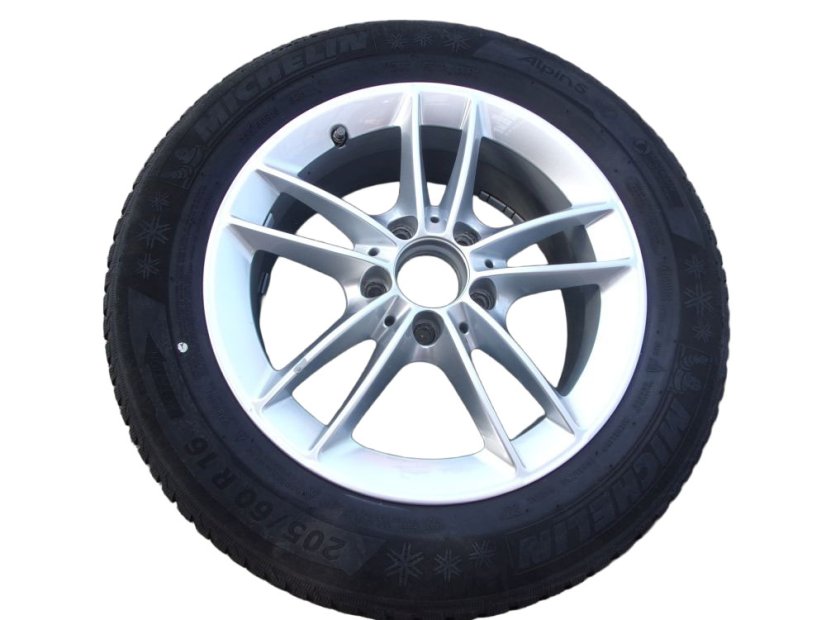 Mercedes-Benz winter tire set, 6.5x16 ET44 wheels 5x112x66.5, tires 205/60/16 92H MICHELIN Alpin 5