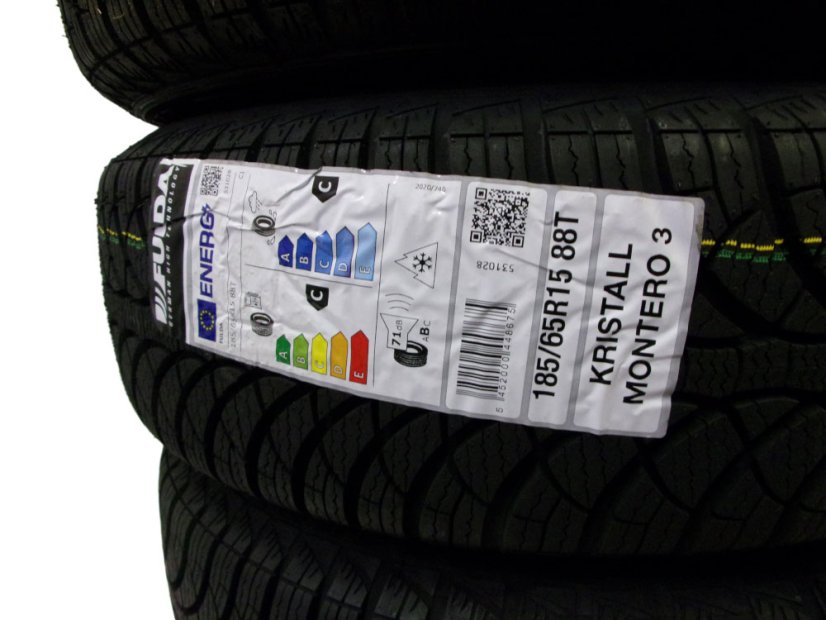 Winter tire set Renault/Dacia, wheels 6x15 ET40 4x100x60, tires 185/65/15 FULDA